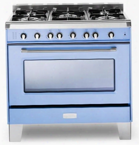 Vclfsgg365-bl 36" Classic Series Gas Range With 4 Cu. Ft. Convection Oven 5 Sealed Gas Burners Cast-iron Grates Ez Clean Porcelain Oven Surface And