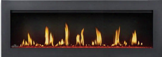 Vector Lv50l-1 50" Liquid Propane Direct Vent Fireplace With Up To 40 000 Btu 799 Sq. In. Glass Viewing Area Infinite Led Color Options And Electronic