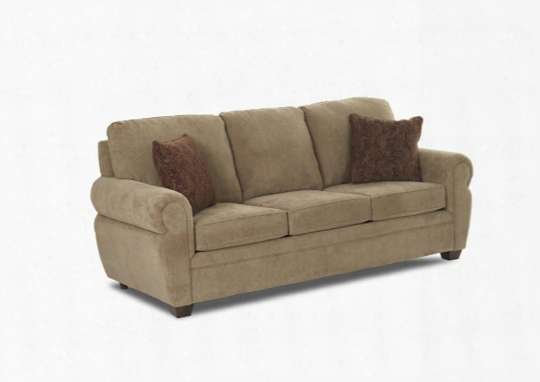 Westbrook Collection E3000-s-ms-ag 81" Sofa With Mogo Sage Polyester Upholstery Rolled Arms And Two Aberdeen Garnet Accent