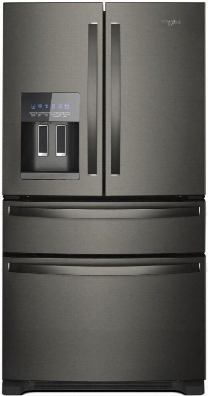 Wrx735sdhv 36" French Door Refrigerator With 24.7 Cu. Ft. Capacity External Drawer Measured Filled Water Dispenser Led Lighting And Adaptive Defrost In