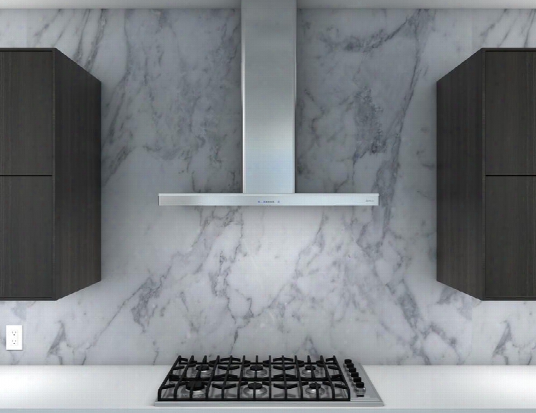 Zlc-m90bs 36" Essentials Europa Series Luce Island Mount Range Hood With 600 Cfm Britestrip Led Lighting Icon Touch Controls Act Technology Versatile