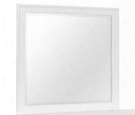 1009-20 Cape Cod 38" Tall Mirror With Beveled Edge And Molding Detail In