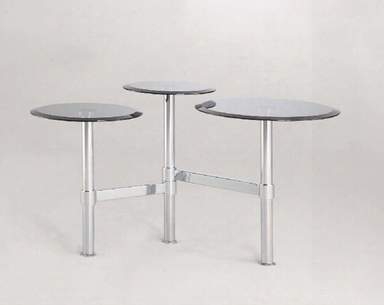 4033-lt Multi-tier Extendable Lamp Table Gray Tinted