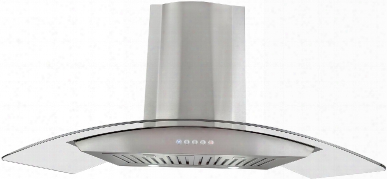668a900 36" Wall Mount Range Hood With 760 Cfm 3 Speed Push Button Control Led Lighting 65 Dba Noise Level And Dishwasher Safe Stainless Steel Baffle