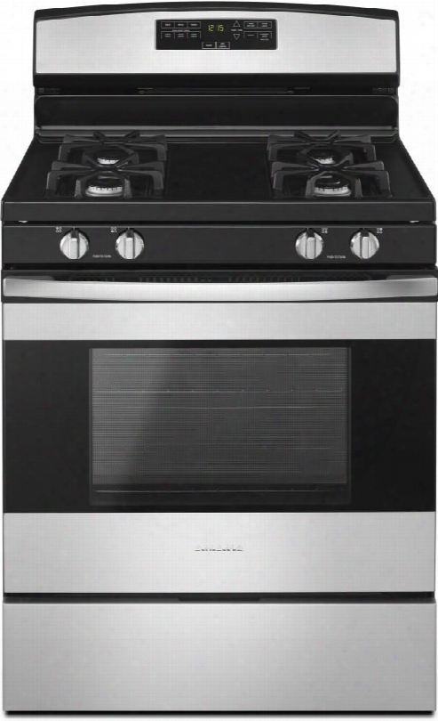 Agr6303mfs 30" Freestanding Gas Range With 4 Sealed Burners 5.0 Cu Ft. Oven Oven Lockout Sabbath Mode Extra Large Oven Window And Storage Drawer In