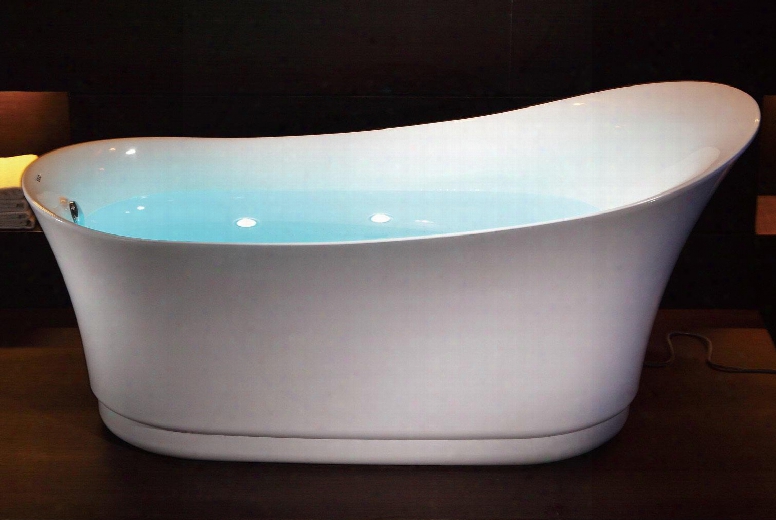 Am2140 6 Foot Fre E Standing Air Bubble Bathtub With Acrylic Air Blower Motor And Multi Color Led Lights In