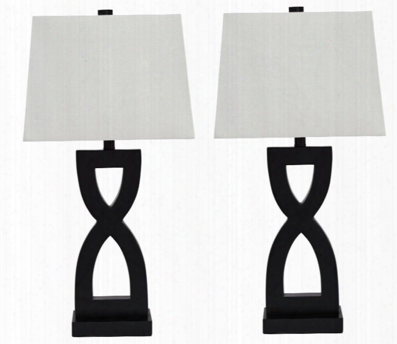 Amasai L243144 Set Of 2 29" Tall Pol Table Lamps In