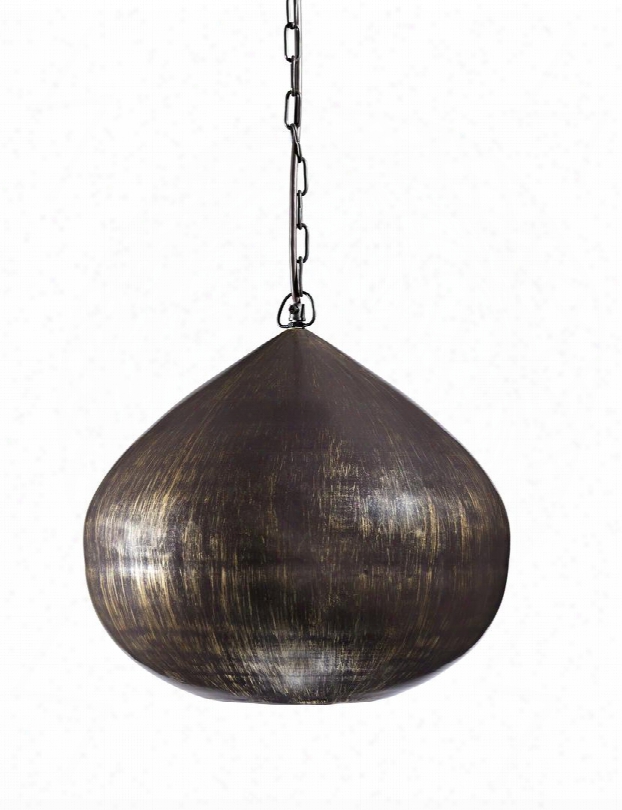 Aminali L000428 15" Metal Pendant Light With 60 Watts Max Supported Hanging Chain And Hardwired In Antique