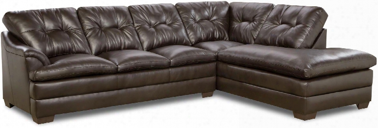 Apollo 5122 Transitional Sectional With Rolled Arms Faux Leather Tfted Detailing And Block Feet In