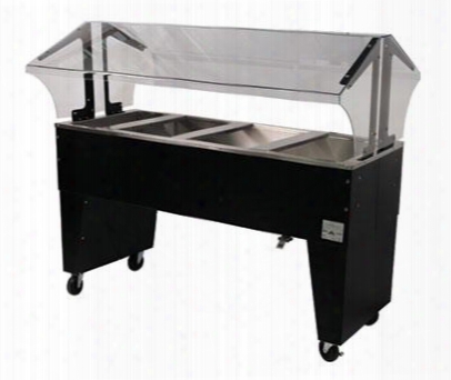 B4-cpu-b-x Four-well Portable Ice-cooled Buffet Table With Open