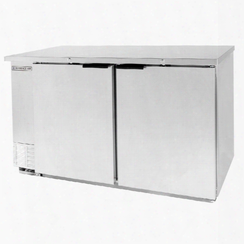 Bb581s 59&" 23.7 Cu. Ft. Storage Capacity Back Bar Refrigerator With Galvanized Top And Interior Stainless Steel Floors Interior Fluorescent Lighting With