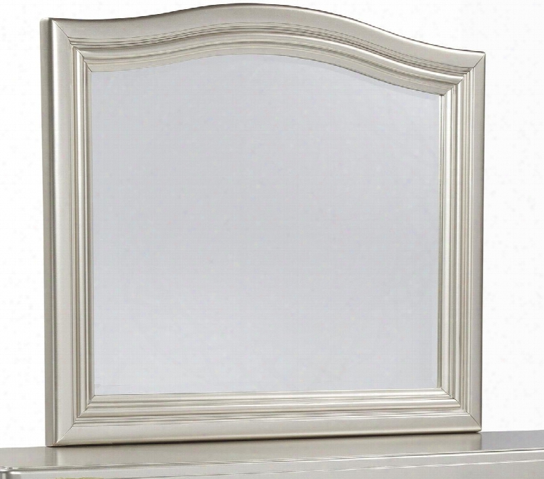 Coralayne B650-136 42" Arched Dresser Mirror With Molding Details And Beveled Edge In