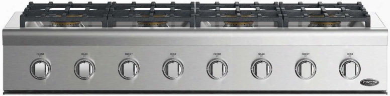 Cpv2-488-n 48" Professional Cooktop With 8 Sealed Dual Flow Burners Halo-illuminated Cooktop Dials Easy To Clean And Continuous Surface Grates: Stainless