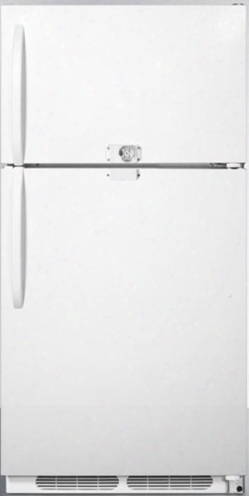 Ctr21lf2im 30" Top Freezer Refrigerator With 20.5 Cu. Ft. Capacity Ice Maker Combination Double Lock Door Storage And Interior Lighting In