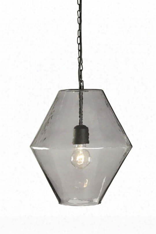 Daquan L000448 14" Glass Pendant Light With 60 Watts Max Supported Hanging Chain And Hardwired In