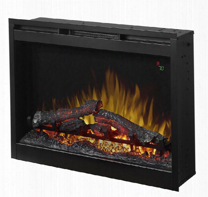 Dfr2651l 26" Plug-in Electric Firebox With Led Inner Glow Logs On-screen Display And Multi-function