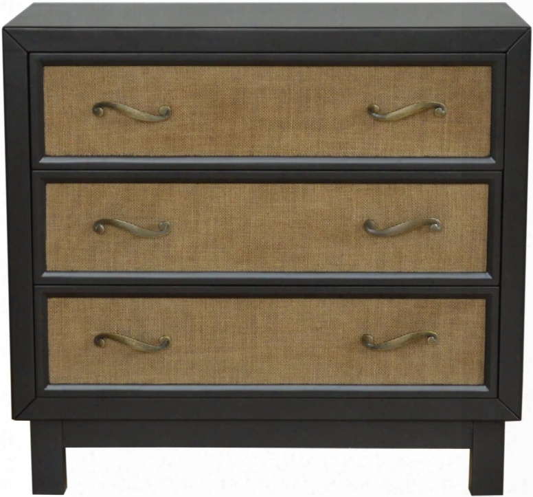 Ds-2545-850 31" Modern Drawer Chest With Beveled Edge Apron And Simple Pulls In