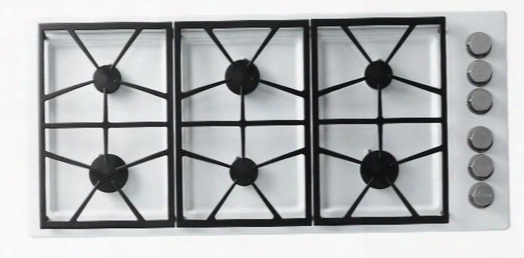 Dtct466gwlp 46" Distinctive Series Gas Cooktop With 6 Sealed Burners Permaclean Bead Blasted Finish Continuous Platform Grates And Perma-flame Technology: