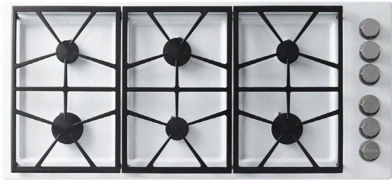 Dtct466gwngh 46" Distinctive Series Gas Cooktop With 6 Sealed Burners Permaclean Bead Blasted Finish Continuous Platform Grates And Perma-flame Technology: