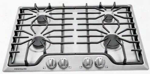 Ffgc3026ss 30" Ada Compliant Gas Cooktop With 41500 Total Btu 4 Sealed Burners Continuous Cast Iron Grates Electronic Pilotless Ignition And Ready-select