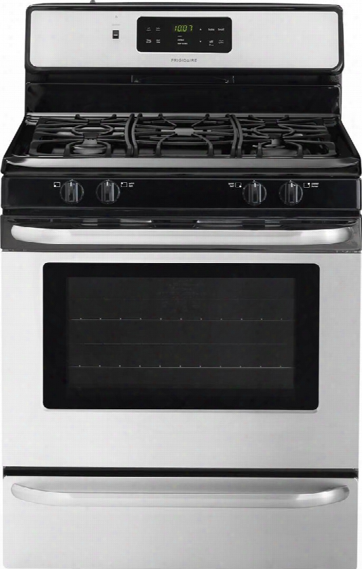 Ffgf3024ss 30" Gas Range With 4 Sealed Burners 5 Cu. Ft. Capacity Storage Drawer Delay Clean Quick Bake Convection And Delay Start