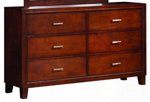 G1200d 58" Dresser With Dovetailed Drawers Decoratife Hardware And Tapered Legs In