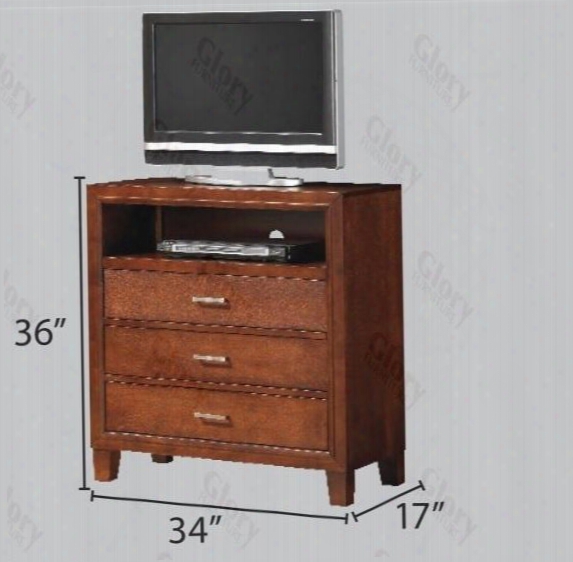 G1200tv Media Chest With Tapered Leg Dovetailed Drawers Decorative Hardware In