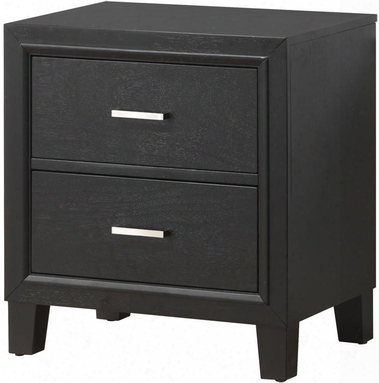 G1250n 36" Nightstand With Dovetailed Drawers Decorative Hardware And Tapered Legs In
