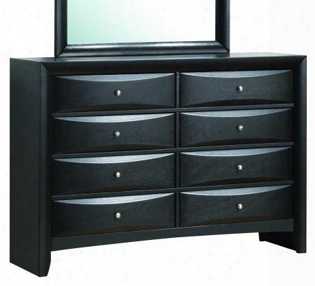 G1500d 59" Dresser With Dovetailed Drawer Beveeled Drawer Fronts Wood Veneers And Simple Pulls In