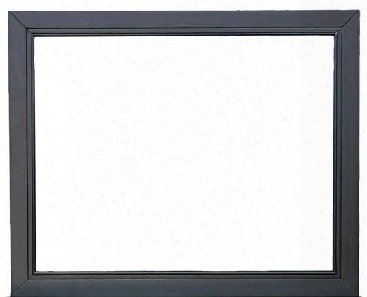 Graphite 8942430 32" X 39" Landscape Mirror With Beveled Edge Ash Veneers And Hardwood Solids Material In Black