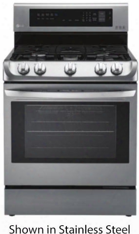 Lrg4111sb 30" Freestanding Gas Range Oven With 6.3 Cu. Ft. Capacity Probake Convection 5 Sealed Burners Easyclean Technology And Door Grapple: