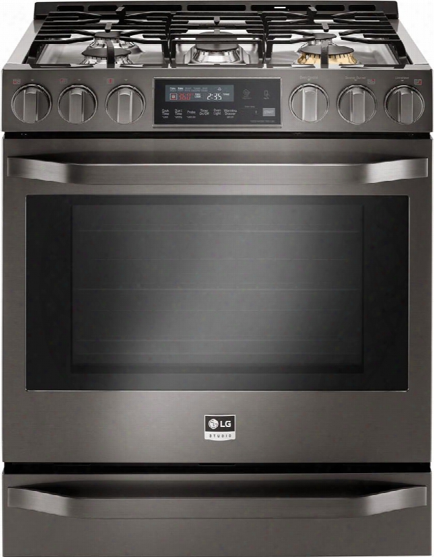 Lssg3019bd 30" Slide-in Gas Range With 5 Sealed Burners 6.3 Cu. Ft. Oven Capacity .8 Cu. Ft. Warming Drawer Capacity Easyclean Technology Front-tilt