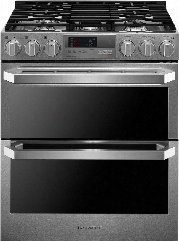 Lutd4919sn 30" Slide In Dual Fuel Range With 7.3 Cu. Ft. Oven Capacity 5 Sealed Burners Probake Convection Easyclean Technology And Wifi Enabled In