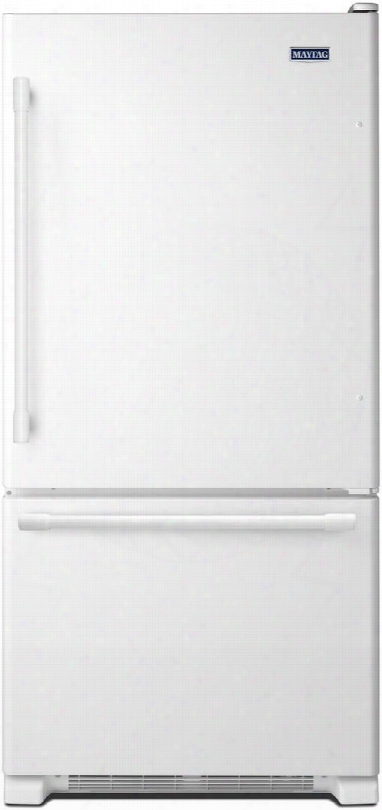 Mbf1958few 30" Bottom Mount Freezer Refrigerator With 18.67 Cu. Ft. Total Capacity 2 Half Width Shelves Humidity-controlled Freshlock Crispers Deli  Drawer