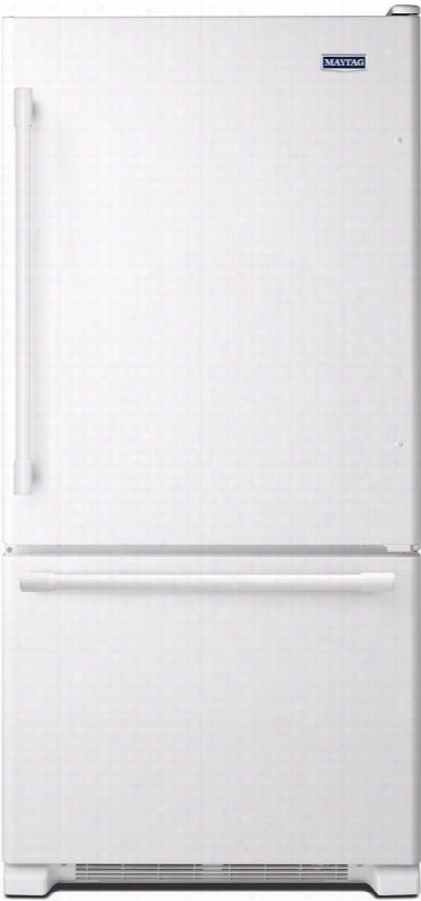 Mb F2258few 33&qjot; Bottom Mount Freezer Refrigerator With 22.07 Cu. Ft. Total Capacity 2 Half Width Shelves Humidity-controlked Freshlock Crispers Deli Drawer