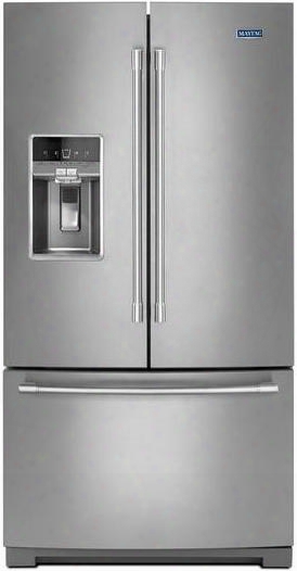 Mft2776fez 36" French Door Refrigerator With 26.8 Cu. Ft. Capacity Dual Cool Evaporators Brightseries Led Lighting And Strongbox Hinge Design In Stainless