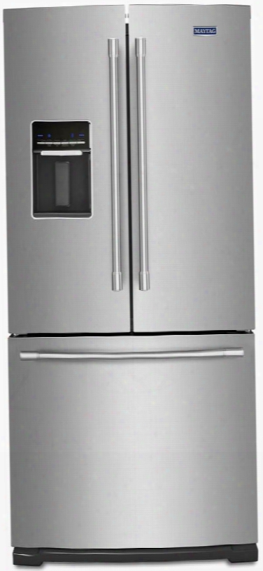 Mfw2055frz 30" French Door Refrigerator With Exterior Water Dispenser 19.68 Cu. Ft. Total Capacity Temperature-controlled Deli Drawer Freshflow Produce