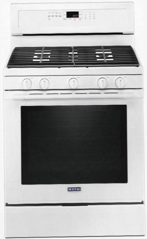 Mgr8800fw 30" Freestanding Gas Range With 5.8 Cu. Ft. Capacity True Convection Power Preheat 5 Sealed Burners Self Clean And Sstorage Drawer: