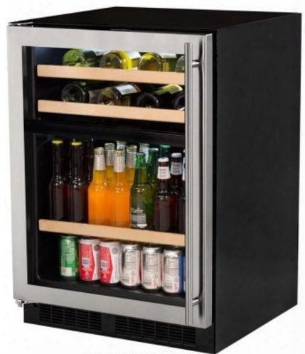 Ml24wbf2lp 24" Wine And Beverage Center With 5.1 Cu. Ft. Capacity Multifunction Marvel Intuit Controls Led Lighting Close Door Assist System Thermal