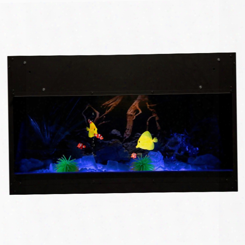 Opti-v Eries Vfa2927 30" Aquarium With Virtual Fish Direct-wired Remote Led Technology And Maintenance