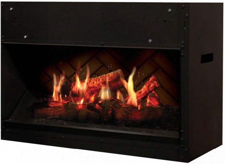 Opti-v Solo Series Vf9227l 30" Electric Built-in Fireplace With Flame Technology Crackling Sound Effects Direct-wired And Led Inner Glow