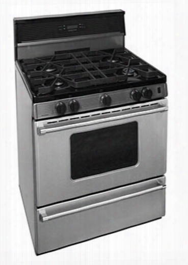 P30s3402ps 30" Pro Series Gas Range With 4 Sealed Top Burners Separate Broiler Compartment 17 000 Btu Oven Burner And Interior Oven Light In Stainless