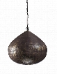 Aminali L000428 15" Metal Pendant Light with 60 Watts Max Supported Hanging Chain and Hardwired in Antique