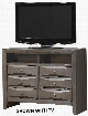 G1505TV2 47" Media Chest with Dovetailed Drawer Beveled Edge and Simple Pulls in