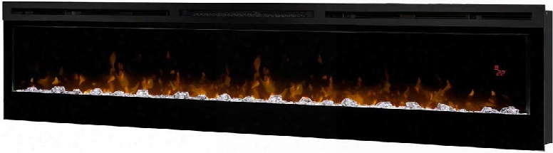 Prism Series Blf7451 74" Linear Electric Fireplace With Led Flame Technology Sparkling Embee Bed And Multi-function