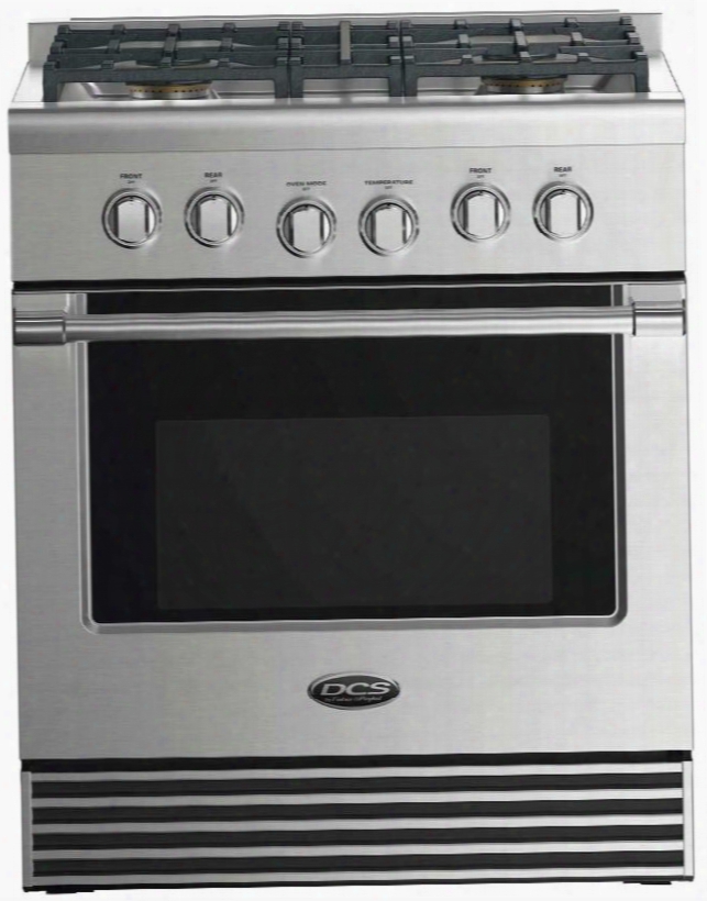 Rdv2304n 30" Dual Fuel Range With 4 Sealed Dual Flow Burners 4 Cu. Ft. Oven Capacity 5 Shelf Positions Flat Vent Trim And 6 Oven Functions: Stainless