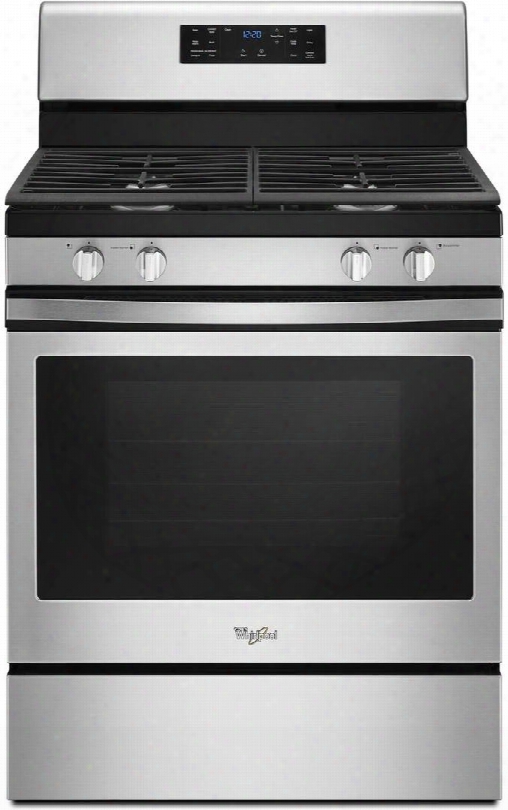 Wfg520s0fs 30" Gas Range With 4 Sealed Burners 5 Cu. Ft. Capacity Self Clean Convection Locking Grates And Frozen Bake Technology In Stainless