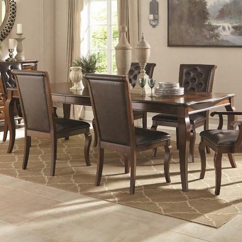 Williamsburg 106811 42" Traditional Dining Table With Cabriole Legs Molding Detail Beveled Edge And Leaf In Roasted Chestnut Finish Made In The