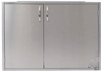 Alfresco Adsp2 Built-in Sealed Dry Pantry For Outdoor Applications With Magnetically Sealed Gasketed Door Panels