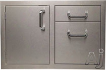 Alfresco Artisan Series Artddc Built-in Storage Door-drawer Combo